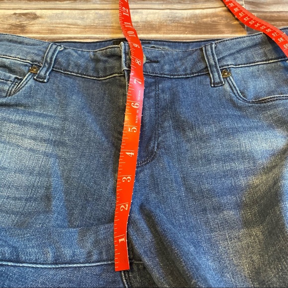 Kut From The Kloth Slim Straught Mid Rise Ankle Crop Raw Hem Denim Jeans Sz 6 - Picture 11 of 12